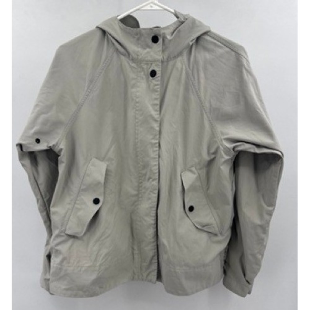 Everlane Womens Off White Windbreaker Jacket SMALL Gorpcore Utility Lightweight